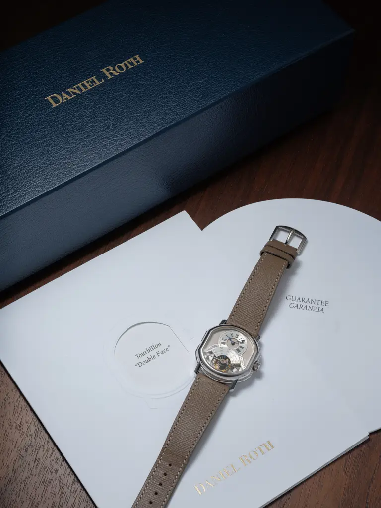 Daniel Roth, Régulateur Tourbillon Ref. 2187 in White Gold Image 1++