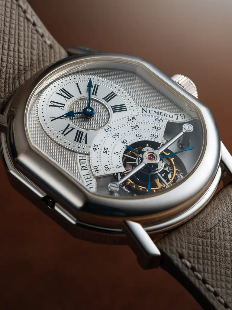 Daniel Roth, Régulateur Tourbillon Ref. 2187 in White Gold Image 1++