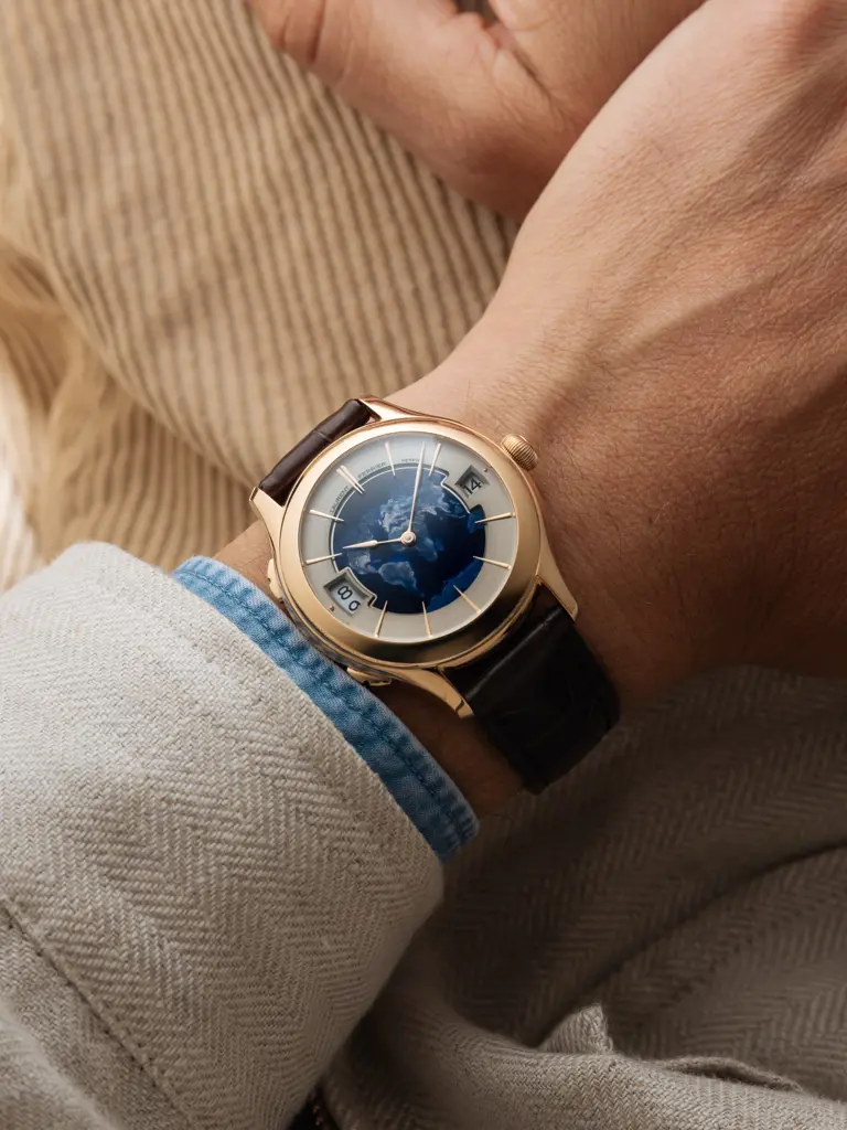 Laurent Ferrier, Classic Traveller Globe Night Blue for William & Son Image 1++