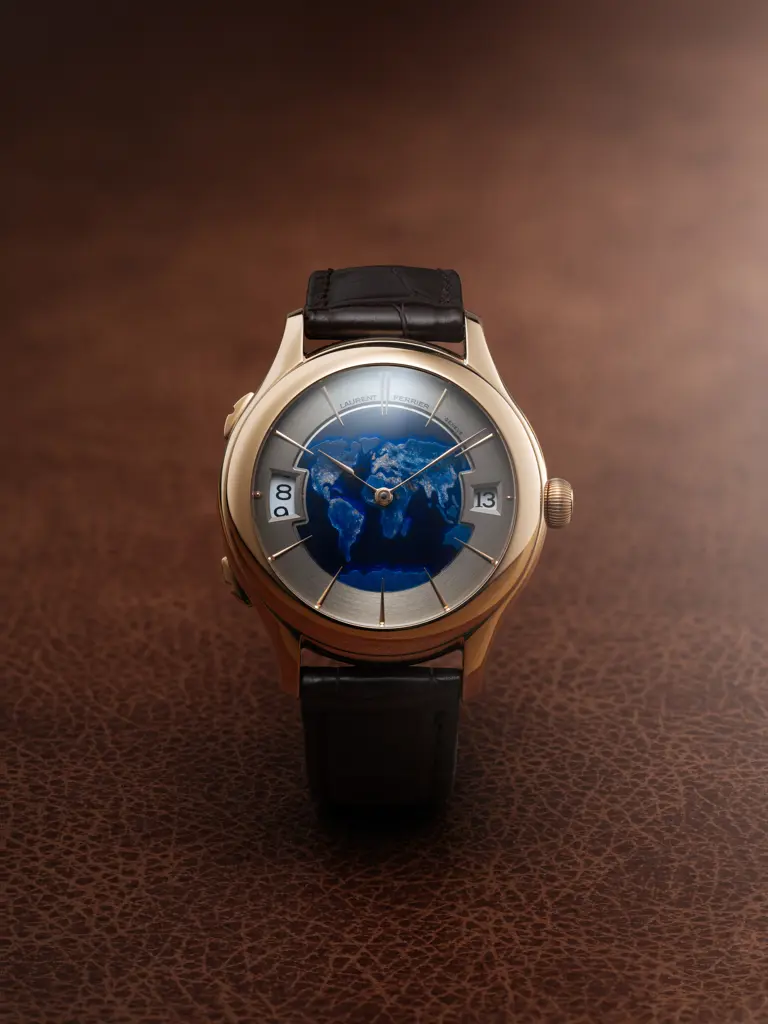 Laurent Ferrier, Classic Traveller Globe Night Blue for William & Son Image 1++