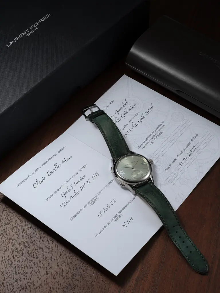 Laurent Ferrier, Classic Traveller Atelier Series Magnetic Green. No 1/15 Image 1++